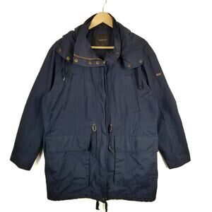 Marc New York Women's Navy Blue Hooded Jacket Size L Large